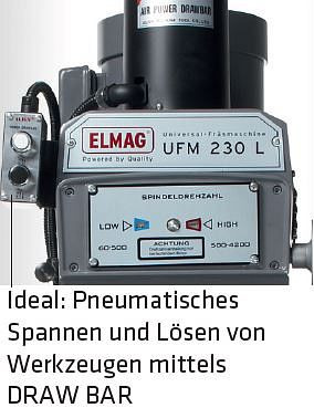 ELMAG universele freesmachine, UFM 230 L, inclusief 3-assige positieweergave 'SINO', 82160