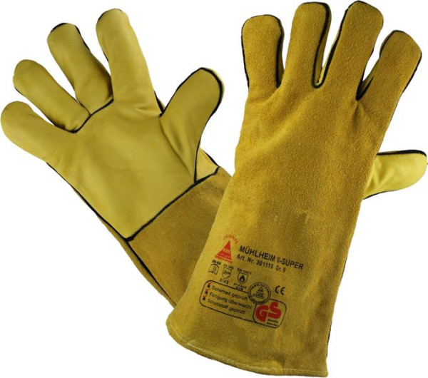 Hase Safety MÜHLHEIM-II-SUPER, Sicherheitshandschuhe für Schweisser, Größe: 11, VE: 6 Paar, 301110-11
