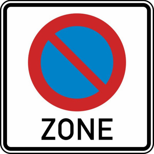 Stein HGS HGS Begin van een beperkt stopverbod voor een zone 290.1, 840x840mm /RA1/Flachform 3mm, 290.1-313
