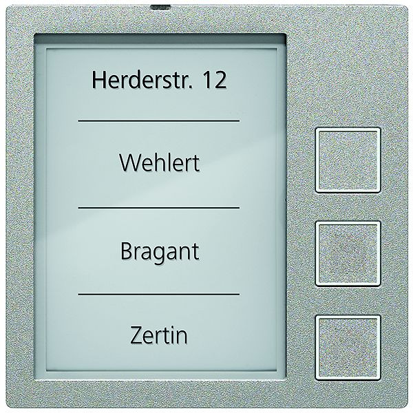 TCS belknopmodule serie AMI met 3 belknoppen, zilver, AMI10913-0010
