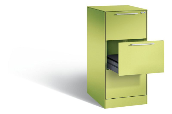 C+P archiefkast Asisto, H1010xB440xD600mm, kleur: Viridin groen / Viridin groen, beugelgreep, 146245-321 S10015