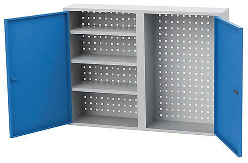 Bedrunka + Hirth wandgemonteerde gereedschapskast, aantal lades: 1, aantal dubbele deuren: 2, afmetingen in mm (BxDxH): 1000 x 200 x 750, 03.87W1000