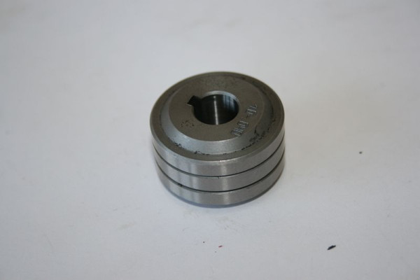 ELMAG invoerrol 0,8/1,0 mm voor ETP 220/222/230 SynPuls en EMS 1725 (buiten-Ø 30mm/binnen-Ø 10mm, 18mm breed) voor Fe/CrNi/CuSi, TS, 'TRAPEZONUT', 54785