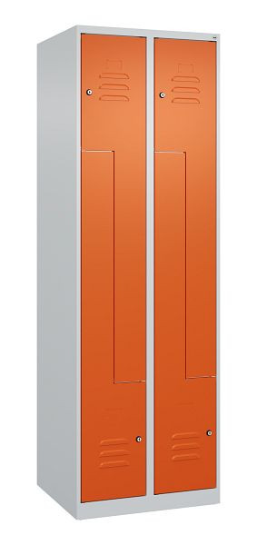 C+P Z-Spind Classic PLUS, 4 Abteile, 1850x600x500mm, 7035/2004, Zylinderschlösser, 080003-204 S10031