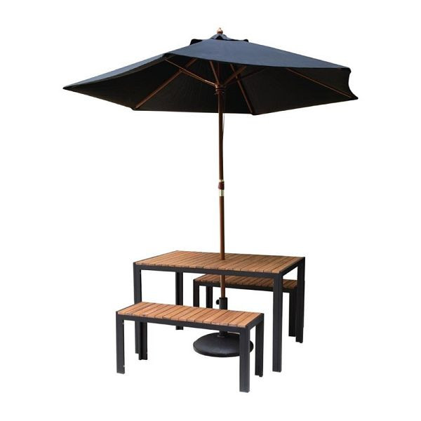 Bolero stalen en acaciahouten banken 100cm, VE: 2 stuks, DS154