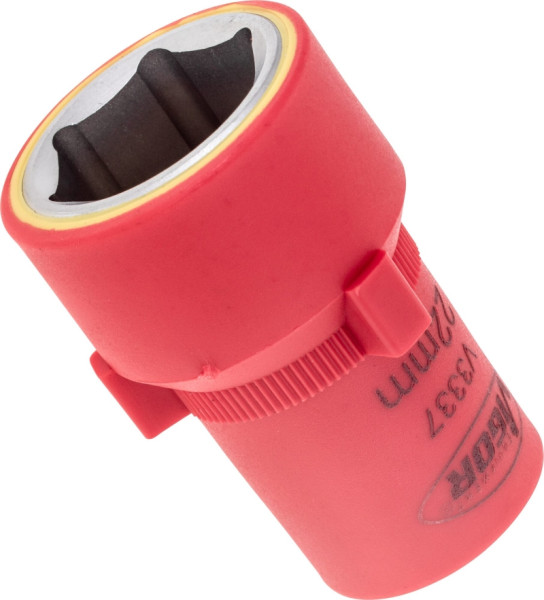 VIGOR VDE dopsleutelinzet, hol vierkant 12,5 mm (1/2 inch), buitenzeskantprofiel, 22 mm, V3337