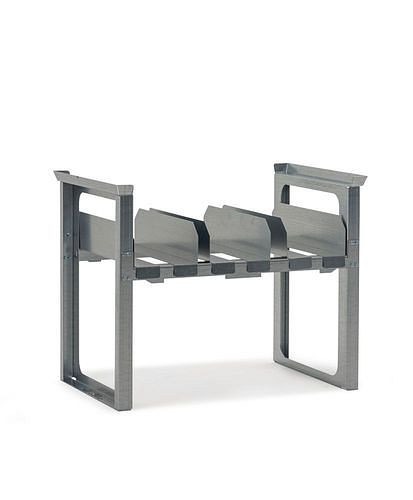 DENIOS jerrycanrek voor 3 x 20, 3 x 30 of 2 x 60 liter jerrycans, 1049 x 682 x 837 mm, 291-771
