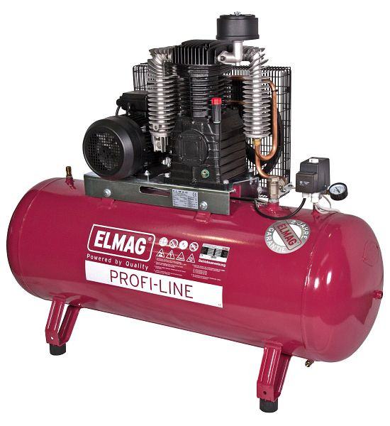 ELMAG compressor PROFI-LINE, PL 1200/10/500 D, met ster-driehoeksysteem, 11032
