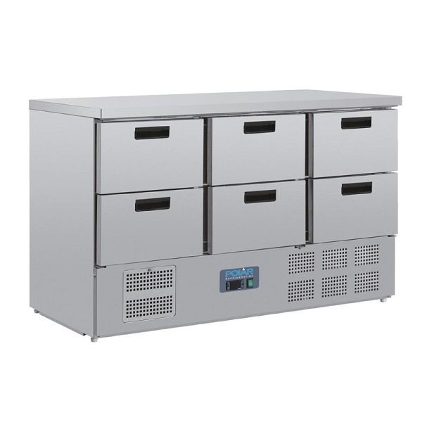 Polar 6 lades koeling toonbank, CR711