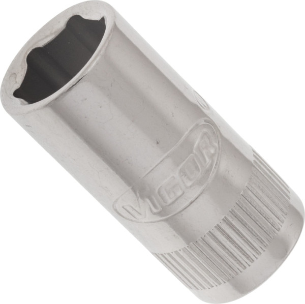 VIGOR dopsleutelinzet, hol vierkant 6,3 mm (1/4 inch), buitenzeskantprofiel, 8 mm, V2420N