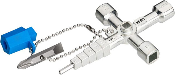 Hazet schakelkastsleutel, binnenvierkant profiel: sleutelmaat 5, 7, 8 mm, 4617-1