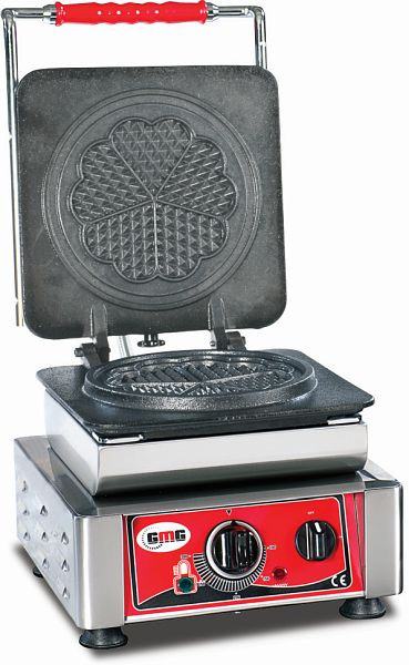 GMG wafelijzer Amore-M, 1x (Ø 17cm), verwisselbare bakplaat zeer eenvoudig te monteren, 50° tot 300°C, makkelijk schoon te maken, WE-01M