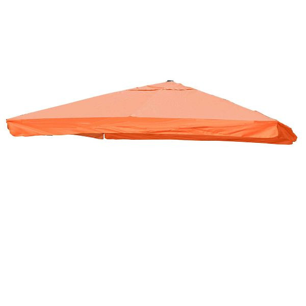 Mendler vervangende hoes voor luxe parasol HWC-A96 met klep, parasolhoes, 3x3m (Ø4,24m) polyester 3kg, terracotta, 76817