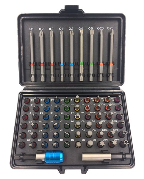 SW staal bitassortiment, 1/4", 71 stuks, 04127L
