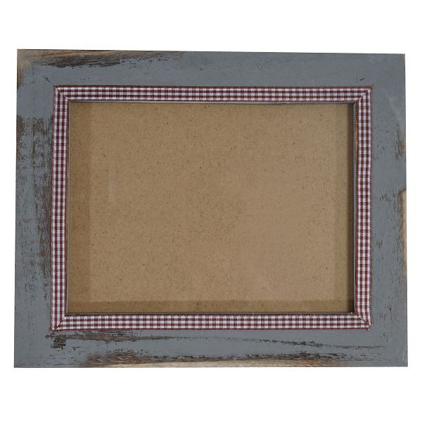 Mendler fotolijst T246, fotolijst wandlijst, 21x26cm hout shabby look landhuis, grijs, 36365
