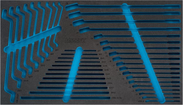 Hazet 2-componenten zachtschuim inzetstuk, voor 163-478/40 Afmetingen / lengte: 691 mm x 392 mm Organisatiesysteem maat: 4/3+ (691 x 392 mm), 163-478L