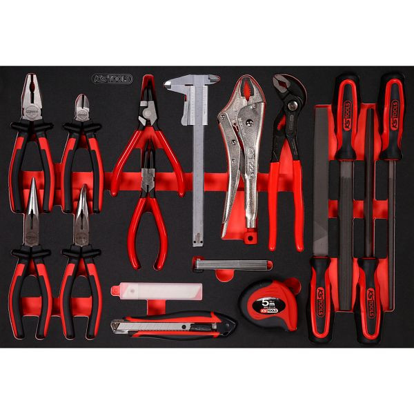 KS Tools PERFORMANCEplus gereedschapsset, 28-delig, tang en vijl, 811.0019
