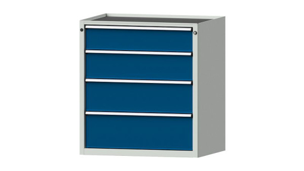 ANKE werkbanken ladekast, model 3003 V, 910 x 675 x 980 mm, RAL 7035/5010, kuip, 611.204