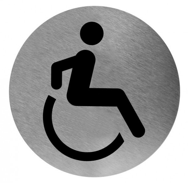 All Care Mediclinics Pictogram Invalide roestvrij staal, 14285