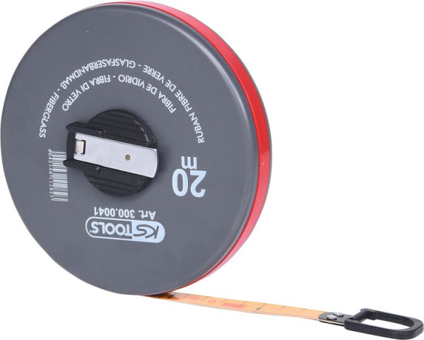 KS Tools capsule meetlint met plastic tape, 20m, 300.0041