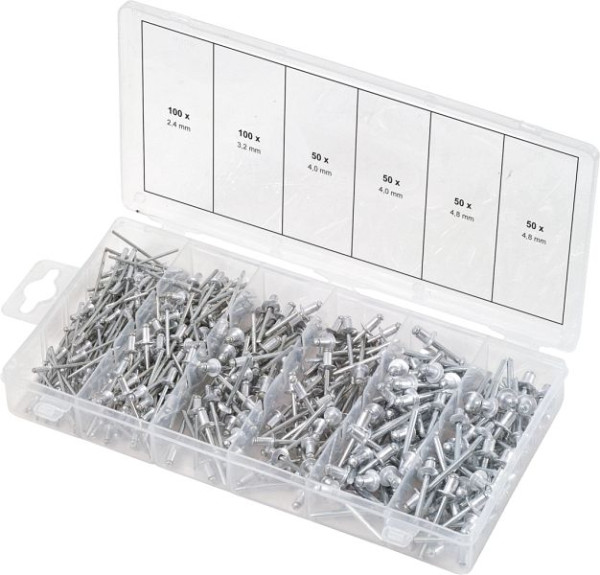KS Tools assortiment blindklinknagels, 400 stuks, 970.0150