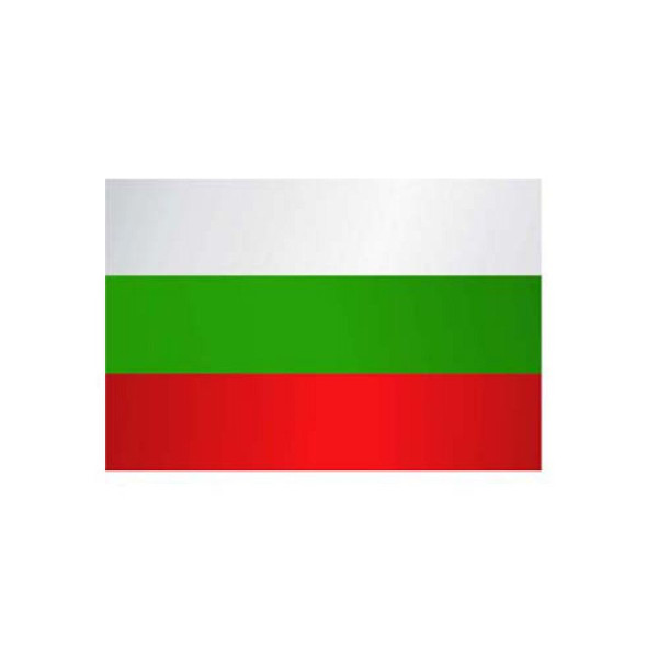 Stone HGS landvlag Bulgarije, 300 x 120 cm (staand formaat), met kunststof karabijnhaak, FlagTop 160 g/m², voor vlaggenmasten 7 m, met ajoursteek voor Ø 4 cm boom, 26855