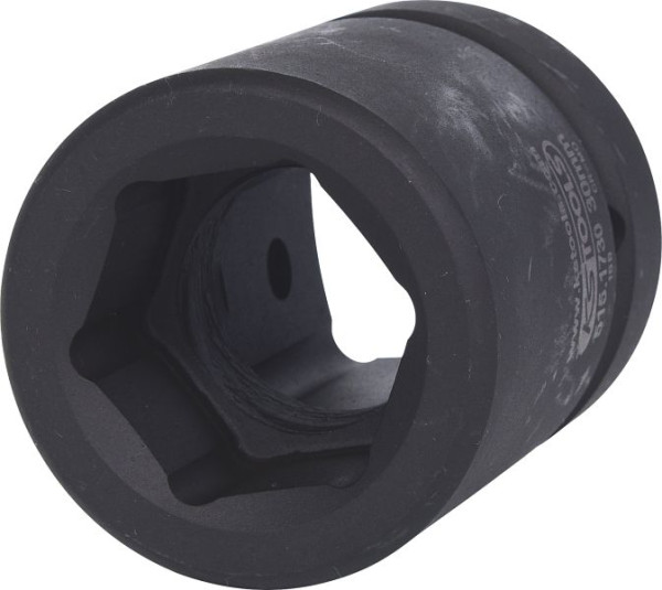 KS Tools 1" slagdop, zeskant, kort, 30 mm, 515.1730