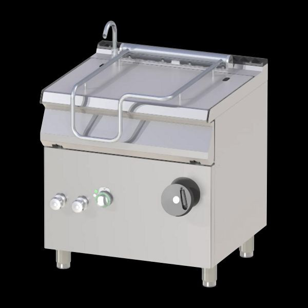 RM Thermik Series 700, elektrische kantelbare koekenpan, 50 L, AISI 304 (12 mm), handmatige kantelinrichting, BR-780E/N