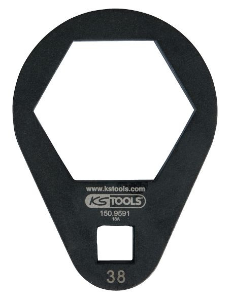 KS Tools dopsleutel 3/8", extra plat, 38 mm, 150.9591