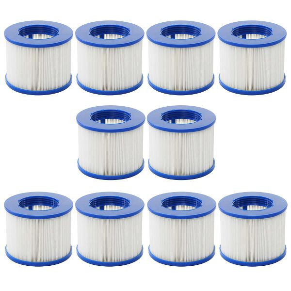 Mendler waterfilter voor Whirlpool HWC-E32, vervangingsfilter, filterpatroon, filterpatroon, lamellenfilter, accessoires, 10 stuks, 10x65351