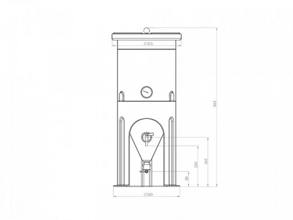 Speidel Kellermeister conische tank voor drukloze fermentatie