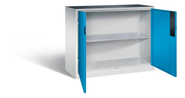 C+P gereedschapskast Acurado, H1000xB1200xD500mm, kleur: lichtgrijs/lichtblauw, verzonken handgreep, 8831-052 S10261