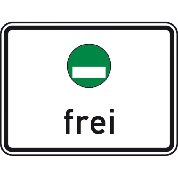 Stein HGS HGS Vrijstelling van het verkeersverbod volgens sectie 40, paragraaf 1 van de federale wet op immissiecontrole. Groen badgevrij, nr. 1031-52, 562x750mm /RA2/platte vorm 3mm, 1031-52-223