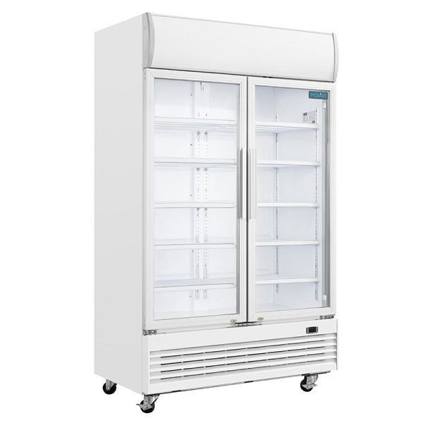 Polar G-serie Tweedeurs displaykoeling met lightbox 950L draaideuren, GE580