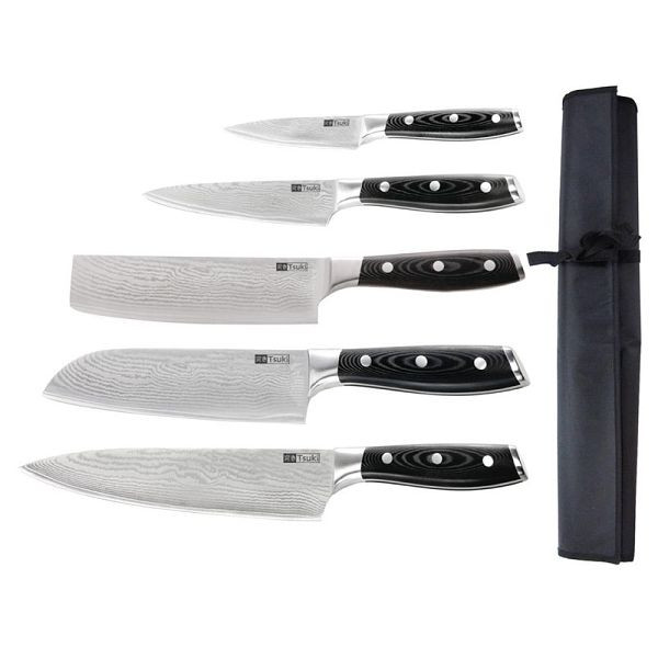 Tsuki 5-delige messenset met etui, S617