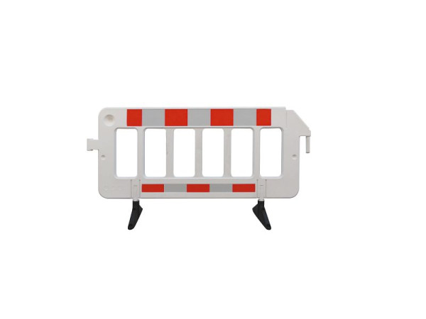 Schakebarrière van kunststof, met folie type 1, rood/wit, 33320KDRF