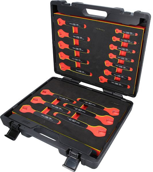 KS Tools steeksleutelset met beschermende isolatie, 18-delig, 118.1500