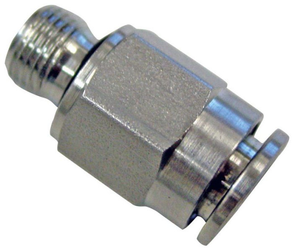 timmer BS-GE-8-1/4-VA, rechte schroefverbinding RVS, slang Ø: 8 mm, schroefdraad: 1/4'', VE: 10 stuks, 03015061