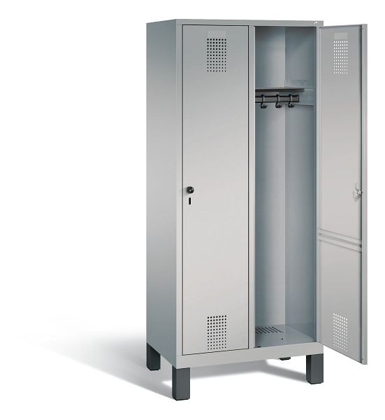 C+P Evolo locker, H1850xW810xD500mm, kleur: wit aluminium, 48010-22 S10341