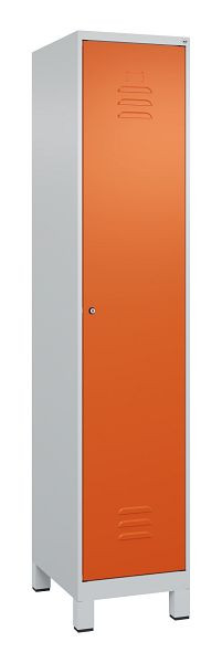 C+P luierkastje Classic PLUS met middenwand, voeten, 1950x400x500mm, 7035/2004, cilinderslot, 080010-12F S10031