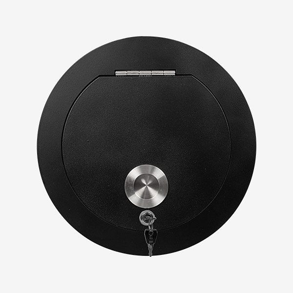 HKW insteekdeur SUPERIOR S, zwart, 250 mm diameter, 98240s