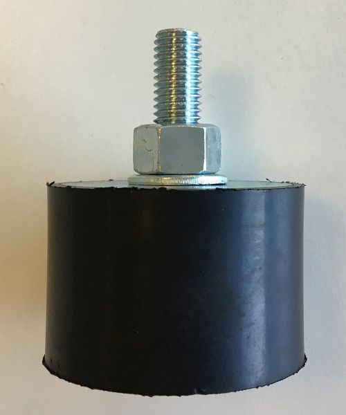 ELMAG rubberen buffer, Ø 25 x hoogte: 15 mm, AG M 6, 9010015