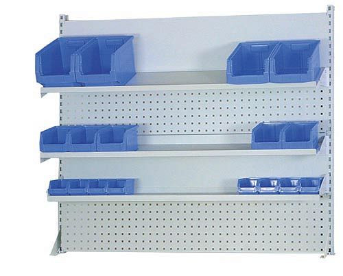 Bedrunka + Hirth meerwandig bouwbreedte 1500, 2x magneetwand, 2x geperforeerde wand, 3x legbordmaat in mm (BxH): 1500 x 1250, 03.900.15.580.4