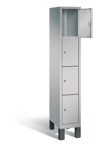 C+P lockerkast Evolo, H1850xB320xD500mm, kleur: wit aluminium, 48010-104 S10012