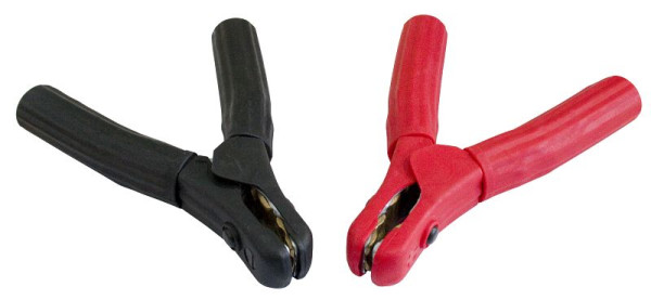 ELMAG poolklem (zwart), volledig geïsoleerd, 600 A, lengte: 165 mm, koperstrip/messing contact, 55346