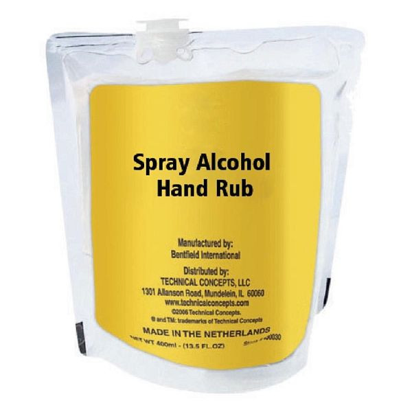Rubbermaid handleiding ongeparfumeerde handdesinfecterend middel 60% alcohol 400 ml (verpakking van 12), FN394
