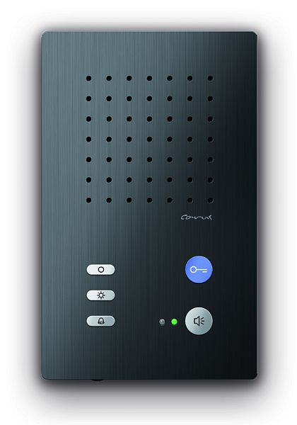 TCS audio binnenstation voor handsfree bellen Carus ADAPTO serie, opbouw zwart, CAI1000-0156