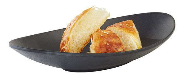 APS schaal -ZEN-, 25 x 13,5 cm, hoogte: 4 cm, melamine, zwart, stone look, 0,25 liter, 83735