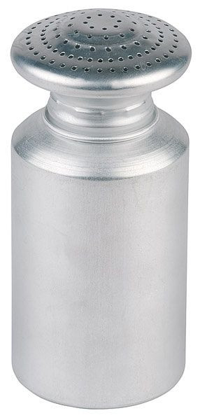 APS zoutvaatje, Ø 8 cm, hoogte: 17 cm, 450 ml, aluminium, met schroefdop, 00779