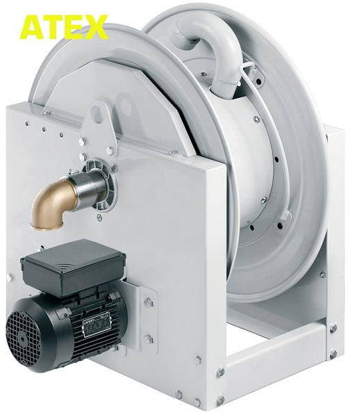 Ebinger slanghaspel SM 700-230 ATEX, elektromotor 230V DC + overbrengingsverhouding, tot 70bar, max.25m - 63mm OD / 45m - 50mm OD, 6.310.230.410